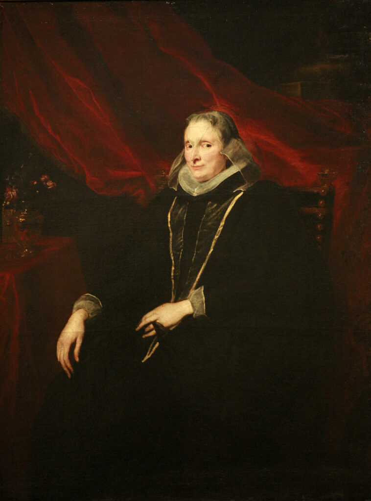 Anthony van Dyck, Portrait of a woman, possibly Luigia Cattaneo Gentile, circa 1622 Oil on canvas, 57.8 in x 44 in Musée des Beaux-Arts de Strasbourg, France