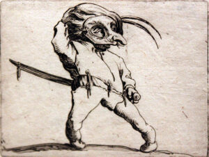 Jacques Callot, Dwarf with Contorted Legs, 1620 Etching Städel Museum, Frankfurt