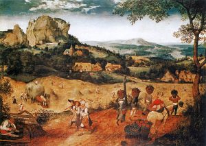 Haymaking, from Labours of the months, 1565 Oil on panel, 45 x 62 The Lobkowicz Collections, Prague