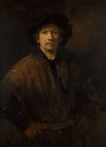 Rembrandt, Large Self-Portrait, 1652 Oil on canvas, 44.1 in × 32 in Kunsthistorisches Museum, Vienna