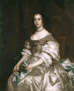 Sir Peter Lely, Catherine of Braganza, from 1663 until 1665 Oil on canvas, 49.3 in x 40.4 in Royal Collection, Holyrood Palace, Scotland