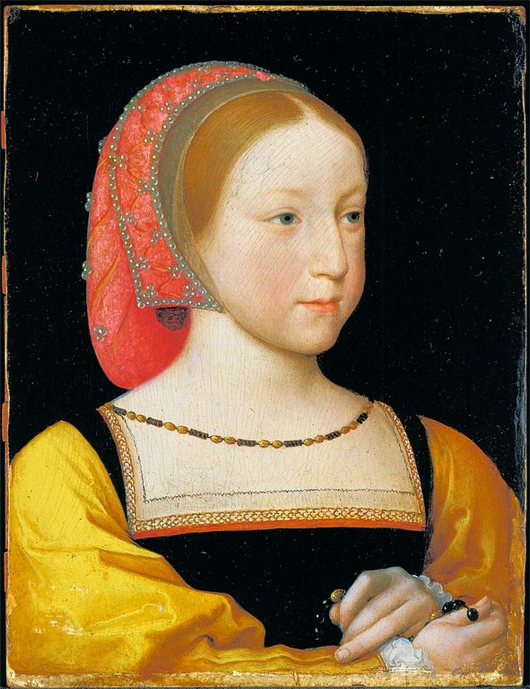 Jean Clouet, Portrait of Charlotte of France, circa 1522 Oil on cradled panel, 7 in x 5.2 in Minneapolis Institute of Art