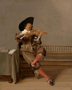 Dirck Hals, A Fiddler, c. 1630 Oil on panel, 14 1/2 x 11 1/2 in) Norton Simon Museum, Pasadena