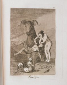 Francisco Goya, Trials, Caprichos No. 60, 1799 Aquatint and etching