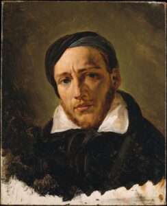Horace Vernet Jean-Louis-André-Théodore Gericault, from 1822 until 1823 Oil on canvas, 18.6 in x 15.1 in Metropolitan Museum of Art, New York