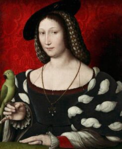 Jean Clouet, Portrait of Marguerite of Navarre, circa 1527 Oil on panel, 23.5 in x 20.2 in Walker Art Gallery, Liverpool