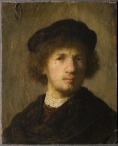 Rembrandt, Self-portrait (1630), Nationalmuseum, Stockholm
