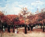 The Bois de Boulogne with People Walking, 1886 Oil on canvas, 15 x 18 in Noro Foundation, Curacao