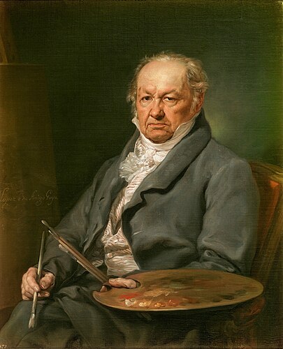 Vicente López Portaña (1772–1850) Portrait of Francisco de Goya, 1826 Oil on canvas, 39.3 in x 30.7 in Museo del Prado, Madrid