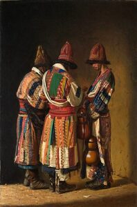Vasily Vasilyevich Vereshchagin, Dervishes in Festive Attire, Turkestan Series, 1869-1870 Oil on canvas, 28.1 in x 18.5 in State Tretyakov Gallery, Moscow