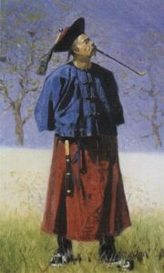 Vasily Vasilyevich Vereshchagin, A Chinese, 1873 Oil on canvas, 13 x 8.25 in State Tretyakov Gallery, Moscow