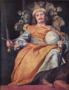 Alonso Cano, Ideal Portrait of a King of Spain, circa 1640 Oil on canvas, 64.9 in x 49.2 in Museo del Prado, Madrid