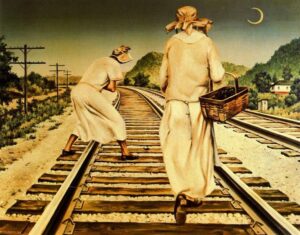 Clarence Holbrook Carter, Jane Reed and Dora Hunt, 1941 Oil on canvas