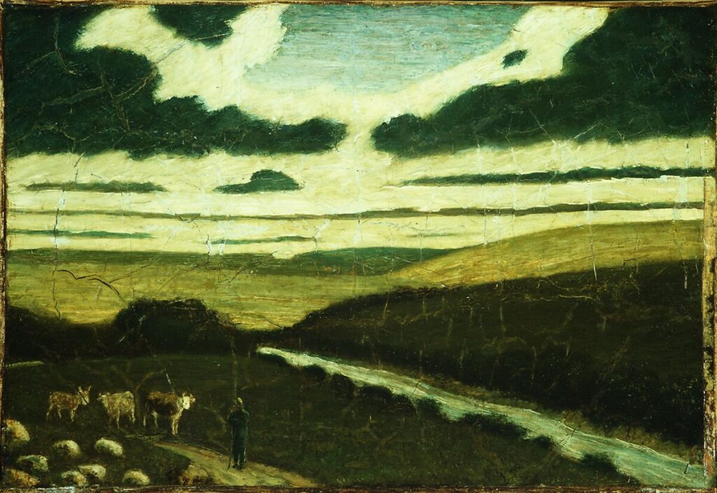 Alfred Pinkham Ryder, Landscape, 1897–98 (?) Oil on canvas, 9 1/2 x 14 in Metropolitan Museum of Art, New York