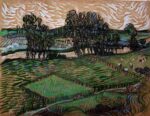 Vincent van Gogh, Landscape with Bridge across the Oise, 1890 Gouache, watercolor, paper Tate Modern, London, UK