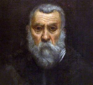 Self-Portrait by Tintoretto, c. 1587-1588, via Louvre, Paris