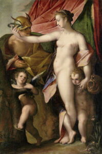 Bartholomeus Spranger, Venus and Mercury, c. 1585 Oil on canvas, 43 x 28 Kunsthistorisches Museum, Vienna