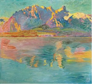 Cuno Amiet, Stockhornkette, 1931 Oil on canvas, 36 x 36 in