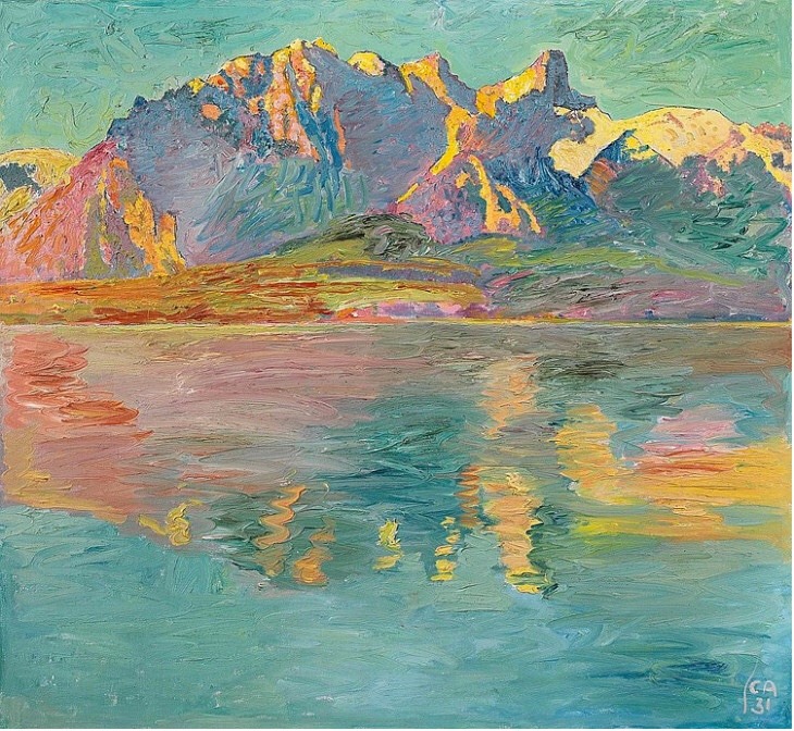 Cuno Amiet, Stockhornkette, 1931 Oil on canvas, 36 x 36 in