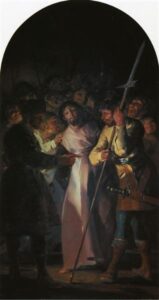 Francisco Goya, The Arrest of Christ, 1788 Oil on canvas, 16 x 9 in Toledo Cathedral, Spain