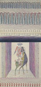 Martin Ramirez, b. 1885 - d. 1960 Untitled, 1954 Graphite, colored pencil, and crayon on paper, 48 3/8 x 23 15/16 inches Solomon R. Guggenheim Museum, New York