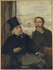 Edgar Degas, Self Portrait with Evariste de Valernes, c.1865 Oil on canvas, 45.9 x 35.3 in Musée d'Orsay, Paris