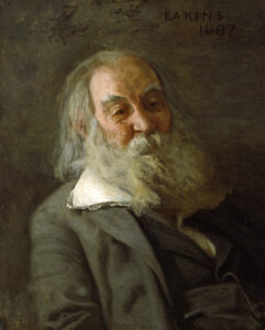 Thomas Eakins,Portrait of Walt Whitman, 1887 Oil on canvas, 30 1/8 x 24 1/4 in Pennsylvania Academy of Fine Arts, Philadelphia