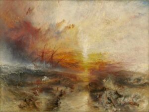 Joseph Mallord William Turner, The Slave Ship, 1840 Oil on canvas, 35.7 in x 48.2 in) Museum of Fine Arts, Boston