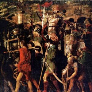 Andrea Mantegna, The Triumphs of Caesar VI: corselet-bearers, Royal Collection, Hampton Court Palace Date 1484-1492 (c.1500)