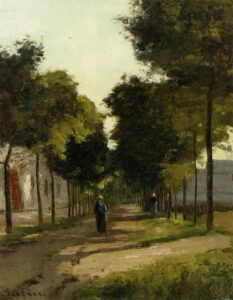 Camille Pissarro, The road, 1870 Oil on canvas Private Collection
