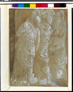 Andrea Mantegna, Apostles Watching the Ascension of Christ, 15th century Drawing Fogg Art Museum, Cambridge, Massachusetts