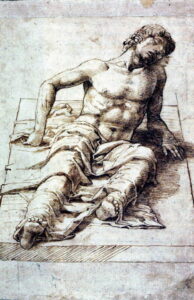 Andrea Mantegna, Study for a Christ, 1490, British Museum