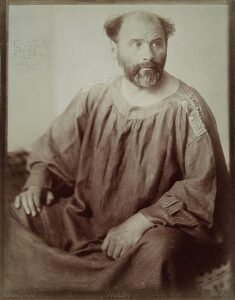 Photographic portrait of Gustav Klimt from 1914