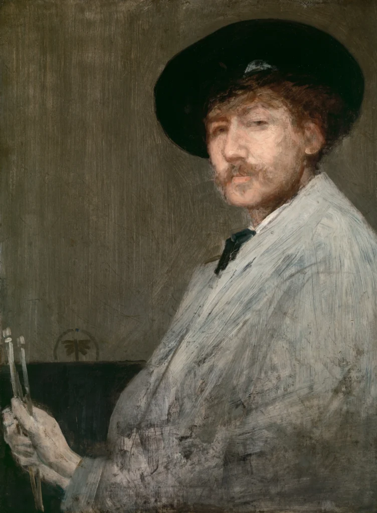James Whistler, Arrangement in Gray: Portrait of the Painter, ca. 1872 Oil on canvas, 29 1/2 × 21 in Detroit Institute of Arts