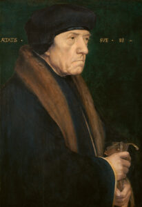 Hans Holbein the Younger, Portrait of Dr John Chambers Oil on oak wood, 22.8 x 15.6 in Kunsthistorisches Museum, Vienna