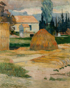Gauguin,_Paul_-_Landscape_near_Arles_-_Google_Art_Project Paul Gauguin, Landscape near Arles, 1888 Oil on canvas, 36 in x 28.5 in Indianapolis Museum of Art