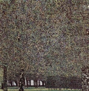 Gustav Klimt, Park, 1909-1910 Oil on canvas, 43.5 x 43.5 in Museum of Modern Art, New York