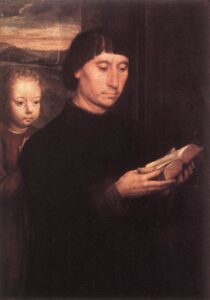 Hans Memling, Portrait of a Donor, circa 1490 Oil on oak wood, 17.5 in x 12.5 in National Museum of Art of Romania, Bucharest