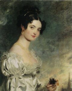 Sir Thomas Lawrence, Portrait of Lady Selina Caroline Meade, later Countess Clam-Martinic, April 1819 Oil on canvas, 29.9 in x 24.4 in Private collection