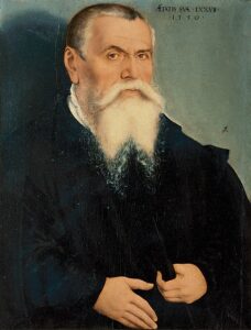 Lucas Cranach the Elder at 77, painted by Lucas Cranach the Younger