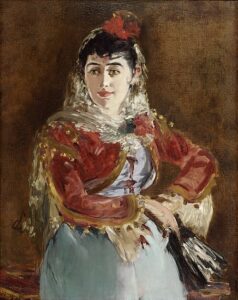 Édouard Manet, Portrait of Emilie Ambre in role of Carmen, c.1879 Oil on canvas, 36.3 in x 28.9 in Philadelphia Museum of Art