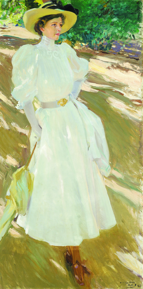 Joaquín Sorolla, Maria at La Granja, 1907 Oil on canvas, 67 1/8 x 33 1/2 in San Diego Museum