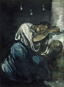 Paul Cézanne, Penitent Magdalene, between circa 1868 and circa 1869 Oil on canvas, 66.1 in x 49.7 in Musée d'Orsay, Paris