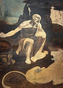 Leonardo da Vinci, Saint Jerome in the Wilderness, between 1480 and 1482 Oil on panel, 40.5 in x 29.5 in Pinacoteca Vaticana