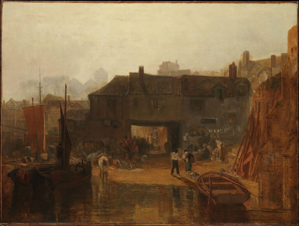 Joseph Mallord William Turner, Saltash with the Water Ferry, Cornwall, 1811 Oil on canvas, 35.3 in x 47.5 in Metropolitan Museum of Art, New York