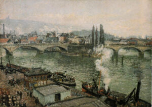 Camille Pissarro, The Pont Corneille, Rouen, Grey Weather, 1896 Oil on canvas, 24 x 36 in National Gallery of Canada, Ottawa,