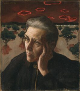 Akseli Gallen-Kallela, The Artist's Mother, 1896 Tempera on canvas, 12.9 in x 11.4 in Nationalmuseum, Stockholm