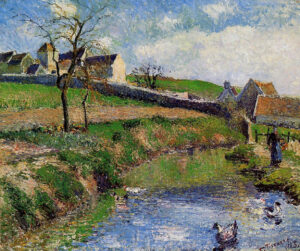 Camille Pissarro, View of a Farm in Osny, 1883 Oil on canvas Private Collection