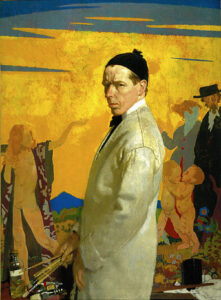 Sir William Orpen, Self-portrait, 1913 Oil on canvas, 48 3/8 x 35 3/8 in Saint Louis Art Museum