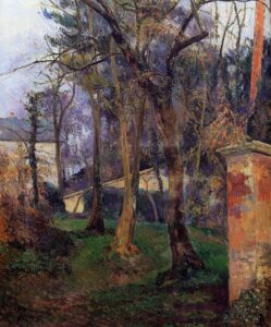 abandoned Paul Gauguin, Abandoned Garden, Rouen, 1884 Oil on canvas, 25.5 in x 21.2 in Private collection